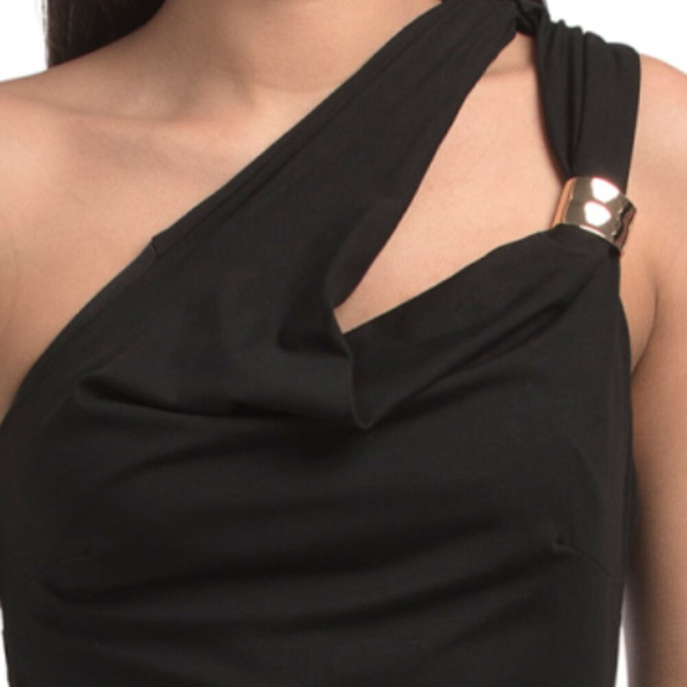 WHITE CLOSET Gold Tone Hardware Gown - Picture 3 of 4
